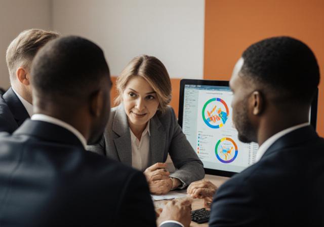 Consulenti esperti di Crepuscolo Advisory in riunione